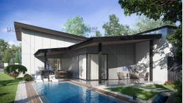 Proiect personalizat casa moderna cu garaj si piscina - Bucuresti